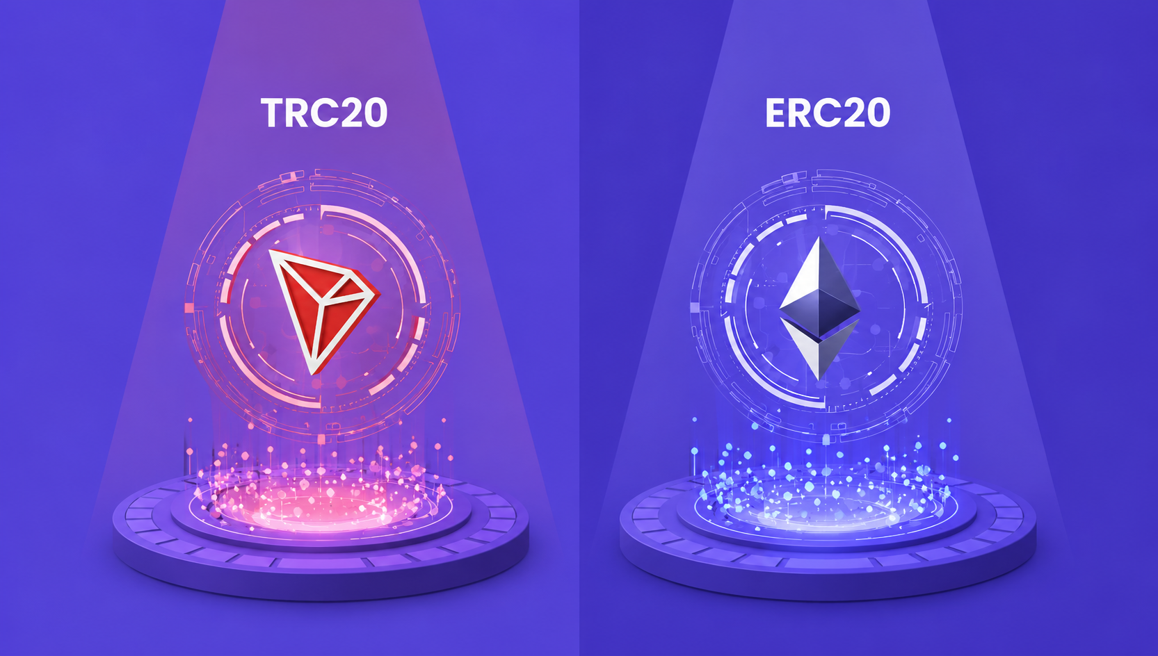 شبکه TRC20 یا ERC20؟ انتخاب درست برای انتقال تتر